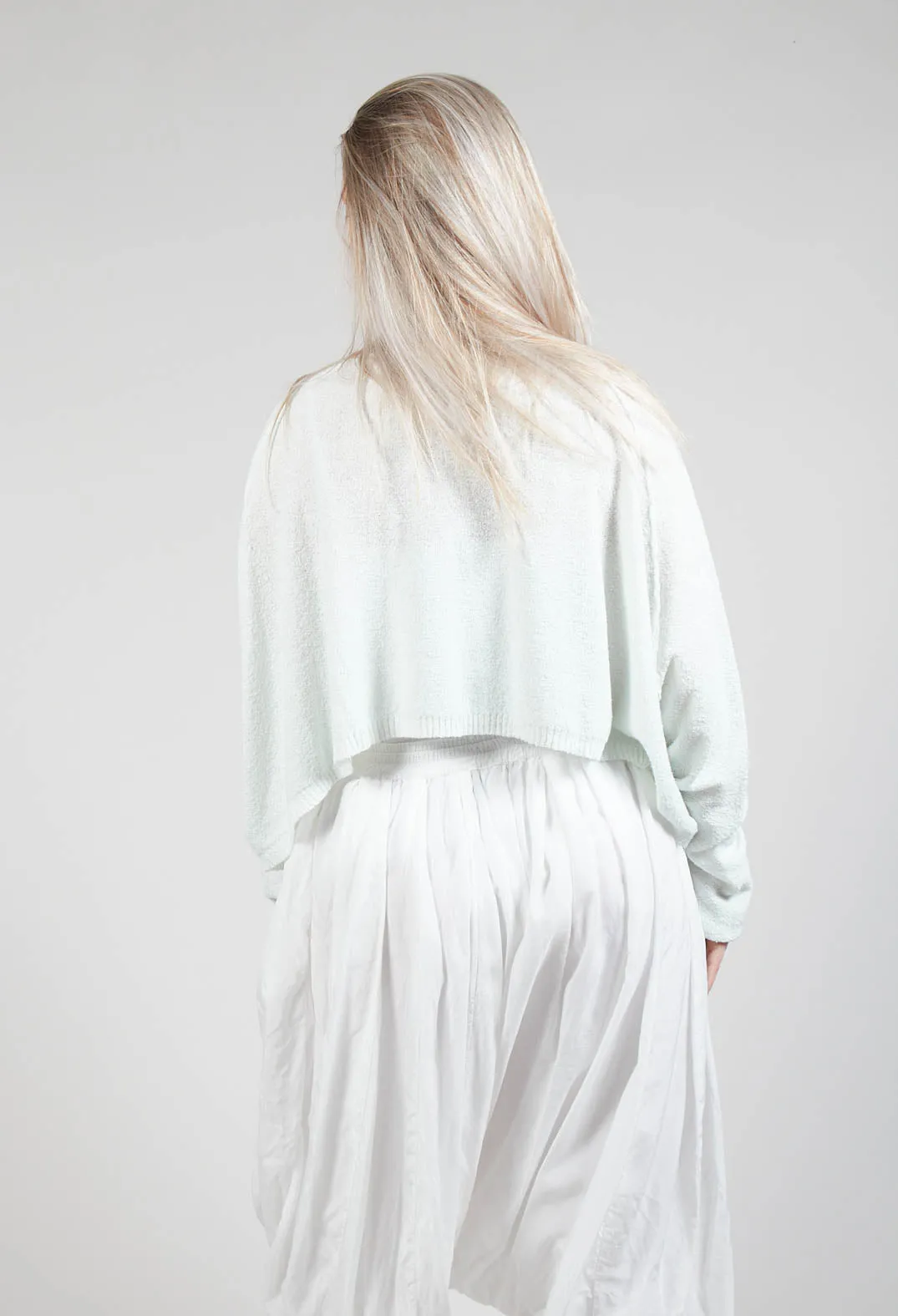 Lightwear Cropped Jumper in Tulip 10% Cloud