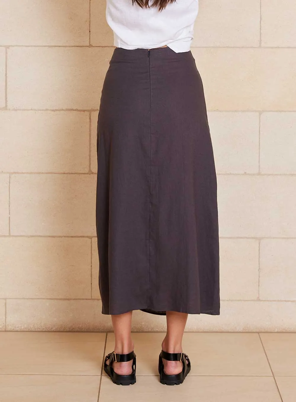 Lily Skirt-CHARCOAL