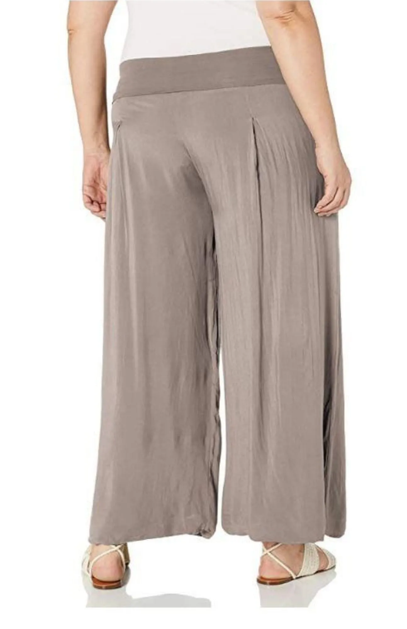 M Made in Italy - Plus Size Maxi Wide Leg Pant