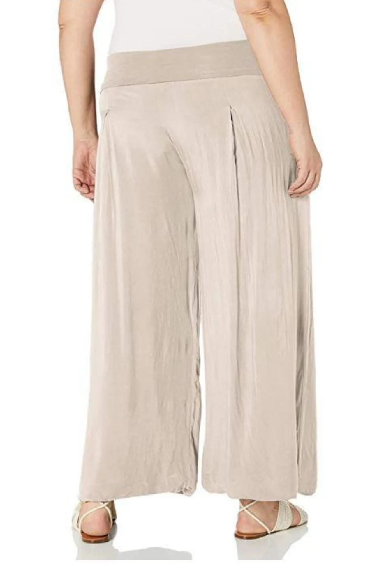 M Made in Italy - Plus Size Maxi Wide Leg Pant