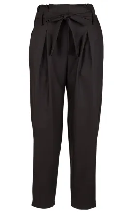 M Made in Italy - Tie-Front Pleated High Waist Pants