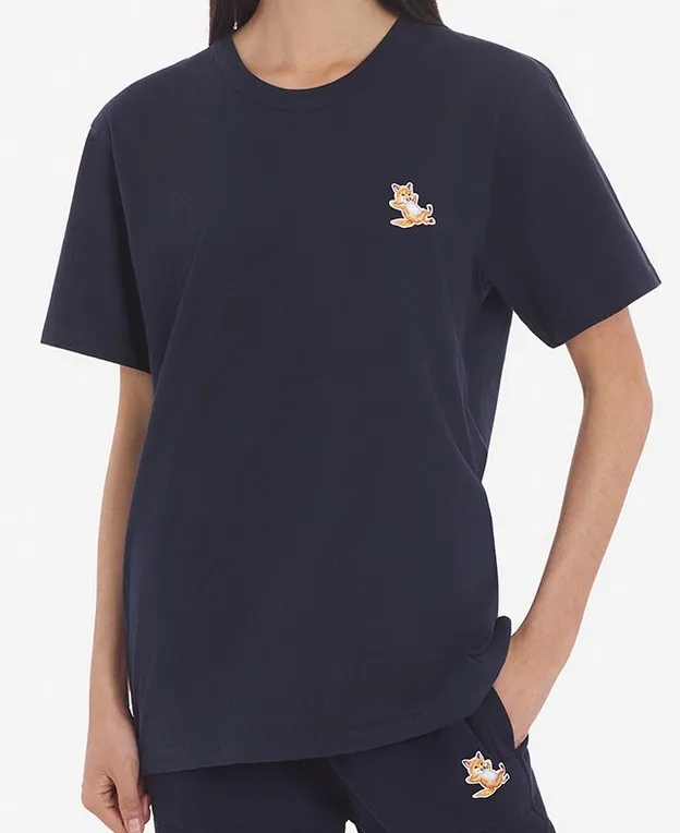 MAISON KITSUNE  |Pullovers Short Sleeves Logo Designers T-Shirts