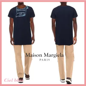 Maison Margiela  |Pullovers Plain Cotton Short Sleeves Logo Designers T-Shirts