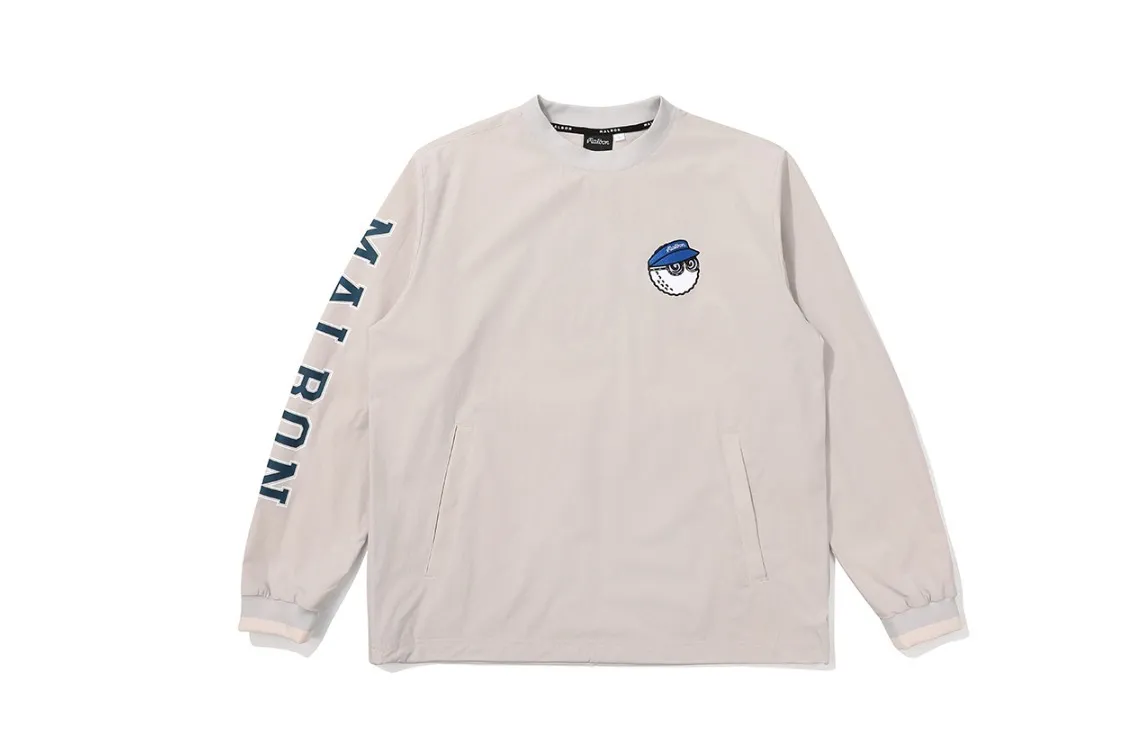 Malbon Golf  |Street Style Long Sleeves Plain Logo Sweatshirts