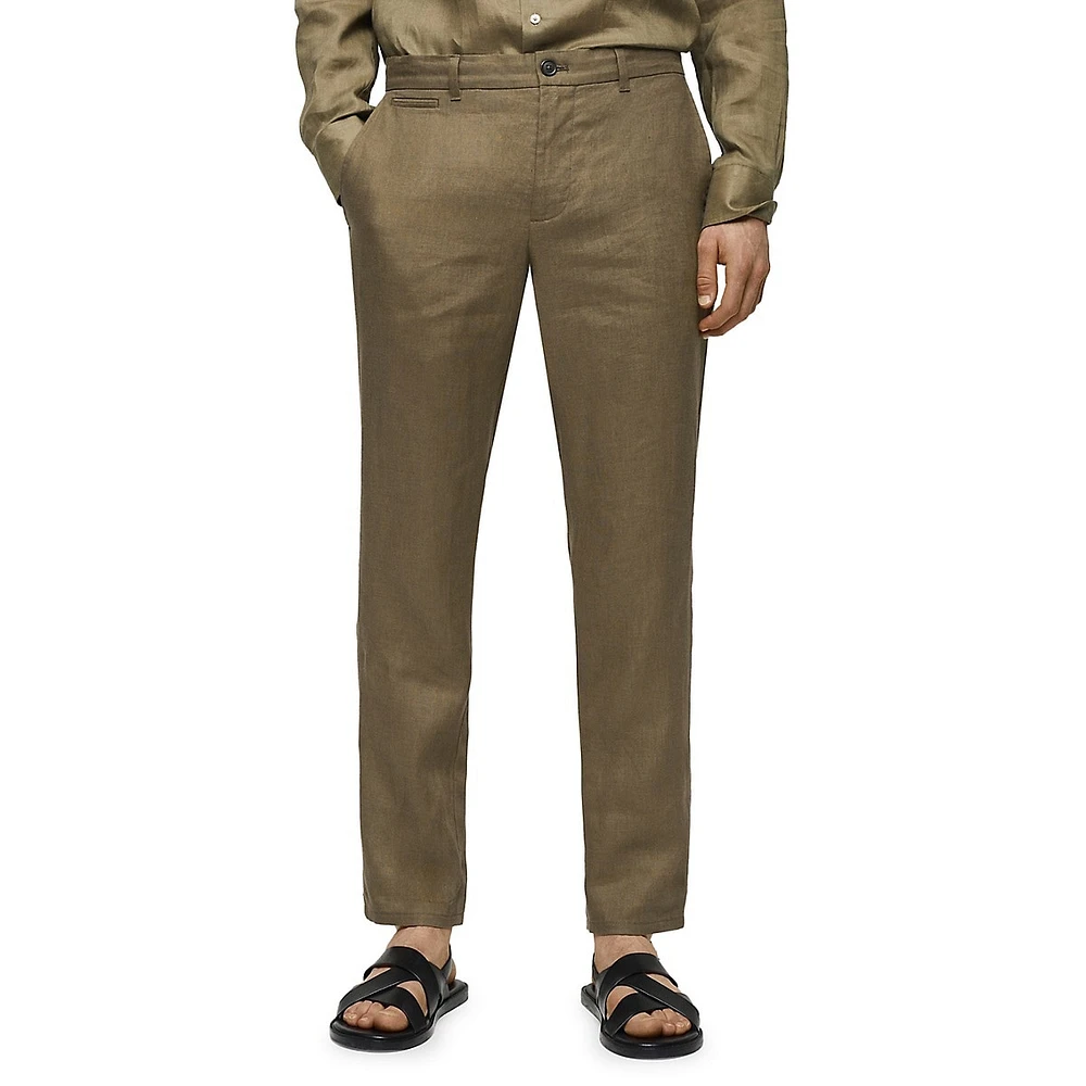 Mango Linen Trousers