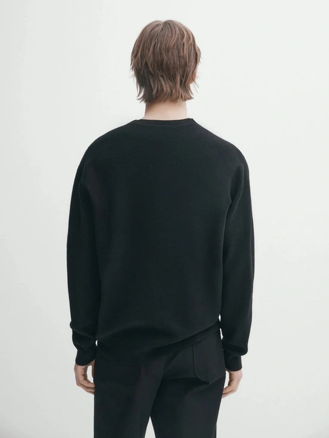 Massimo Dutti  |Pullovers Long Sleeves Plain Sweaters