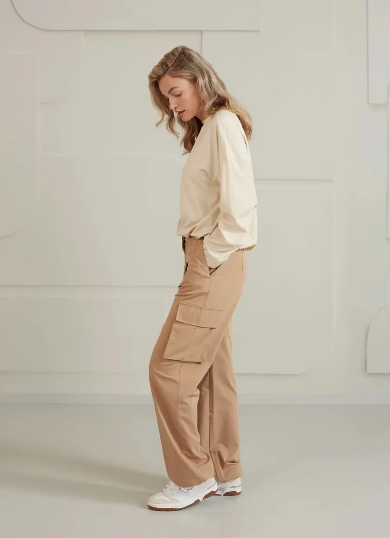 Maude Wide Leg Cargo Trousers