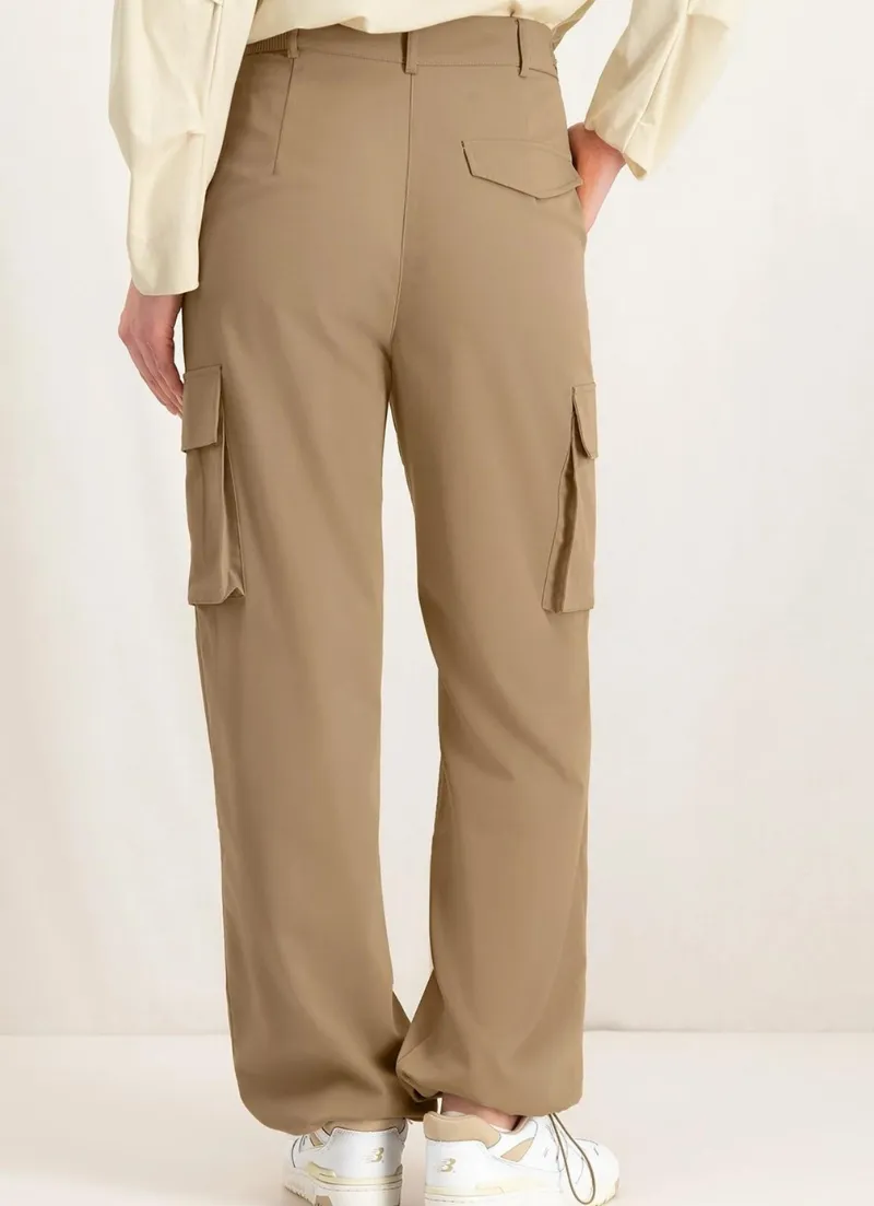 Maude Wide Leg Cargo Trousers