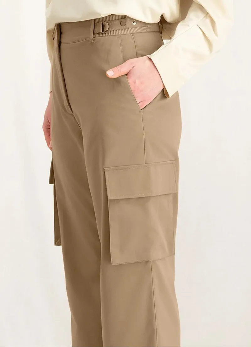 Maude Wide Leg Cargo Trousers