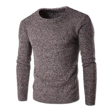 Men Sweaters and Pullovers Hombre Men's Casual Slim Fit Long Sleeved O Neck Knitted Sweater Outwear Clothing SM6