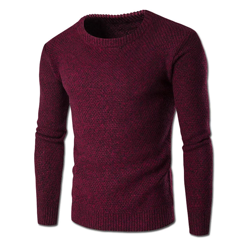 Men Sweaters and Pullovers Hombre Men's Casual Slim Fit Long Sleeved O Neck Knitted Sweater Outwear Clothing SM6