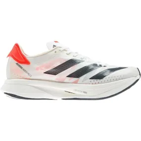 Men's Adidas Adizero Adios Pro 2, Cloud White/Carbon/Solar Red, 6.5 D Medium