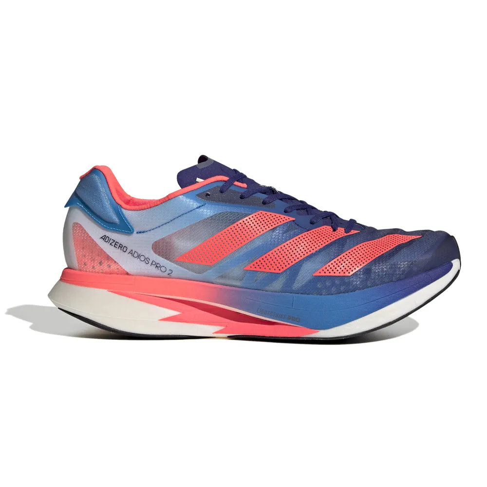 Men's Adidas Adizero Adios Pro 2, Legacy Indigo/Turbo/Sky Rush, 10.5 D Medium