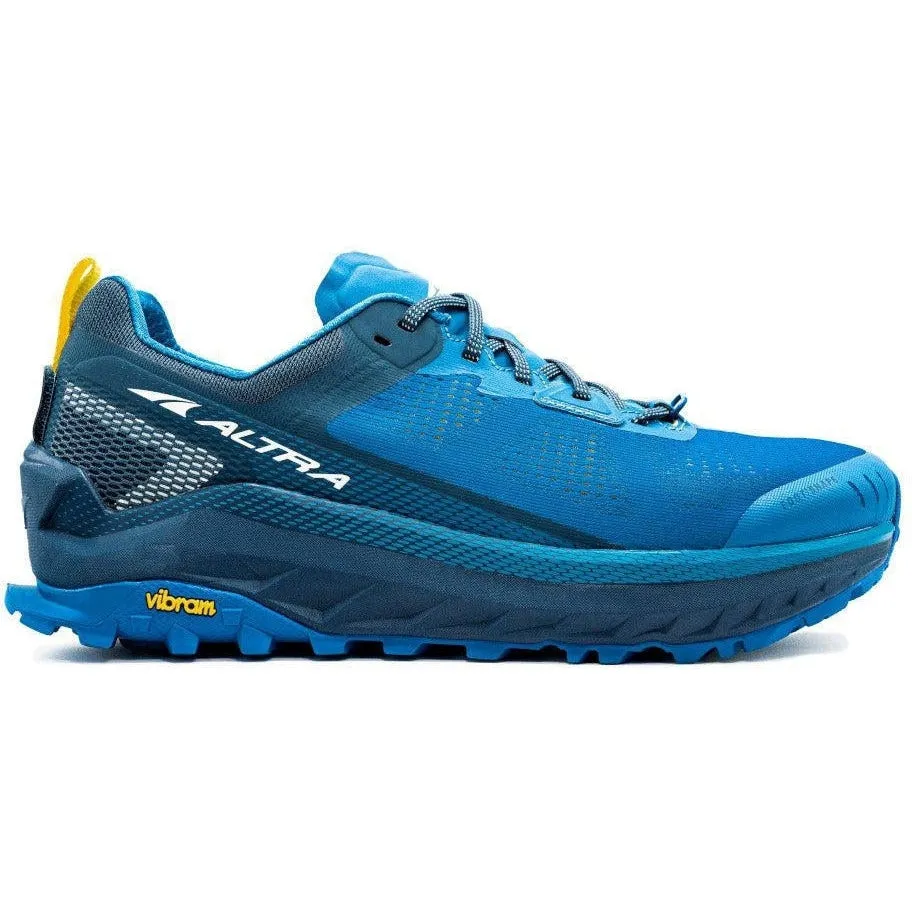 Men's Altra Olympus 4, Blue/Yellow, 10.5 D Medium