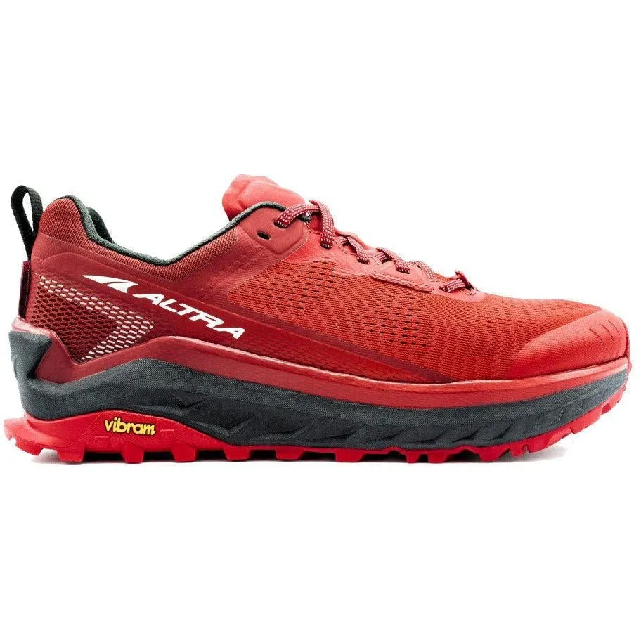 Men's Altra Olympus 4, Red, 10 D Medium