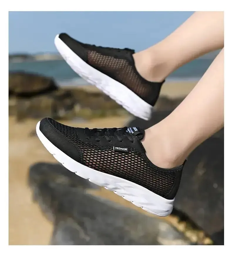 Men's Mesh Sneaker Soft Sole Non-Slip Breathable Light Running Shoes