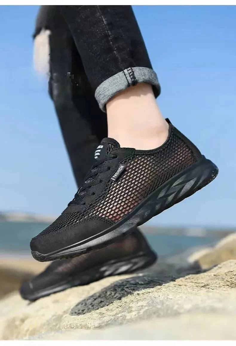 Men's Mesh Sneaker Soft Sole Non-Slip Breathable Light Running Shoes