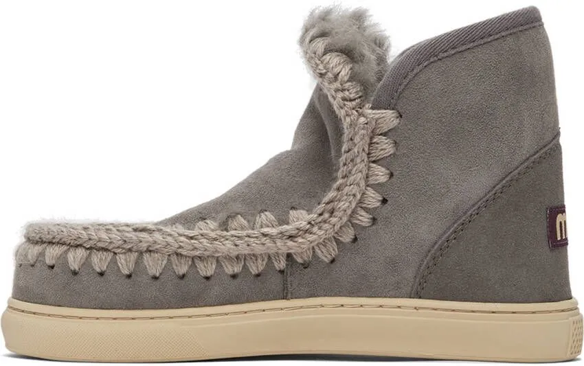 Mou Grey Sneaker Boots