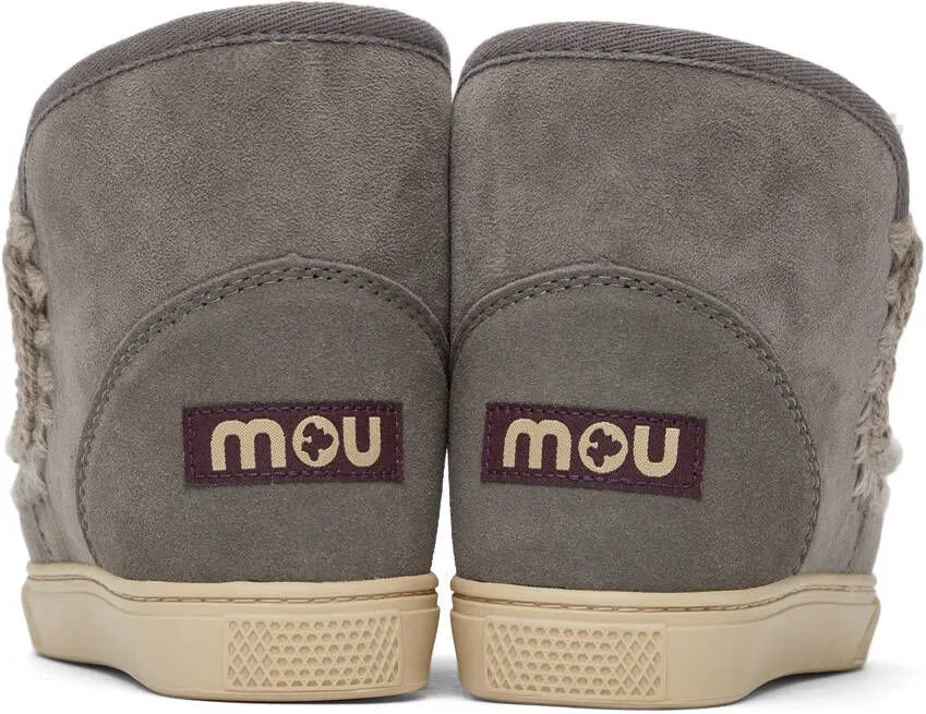 Mou Grey Sneaker Boots