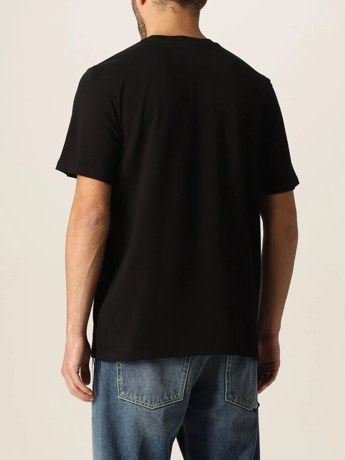 MSGM  |Crew Neck Pullovers Cotton Short Sleeves Logo Designers