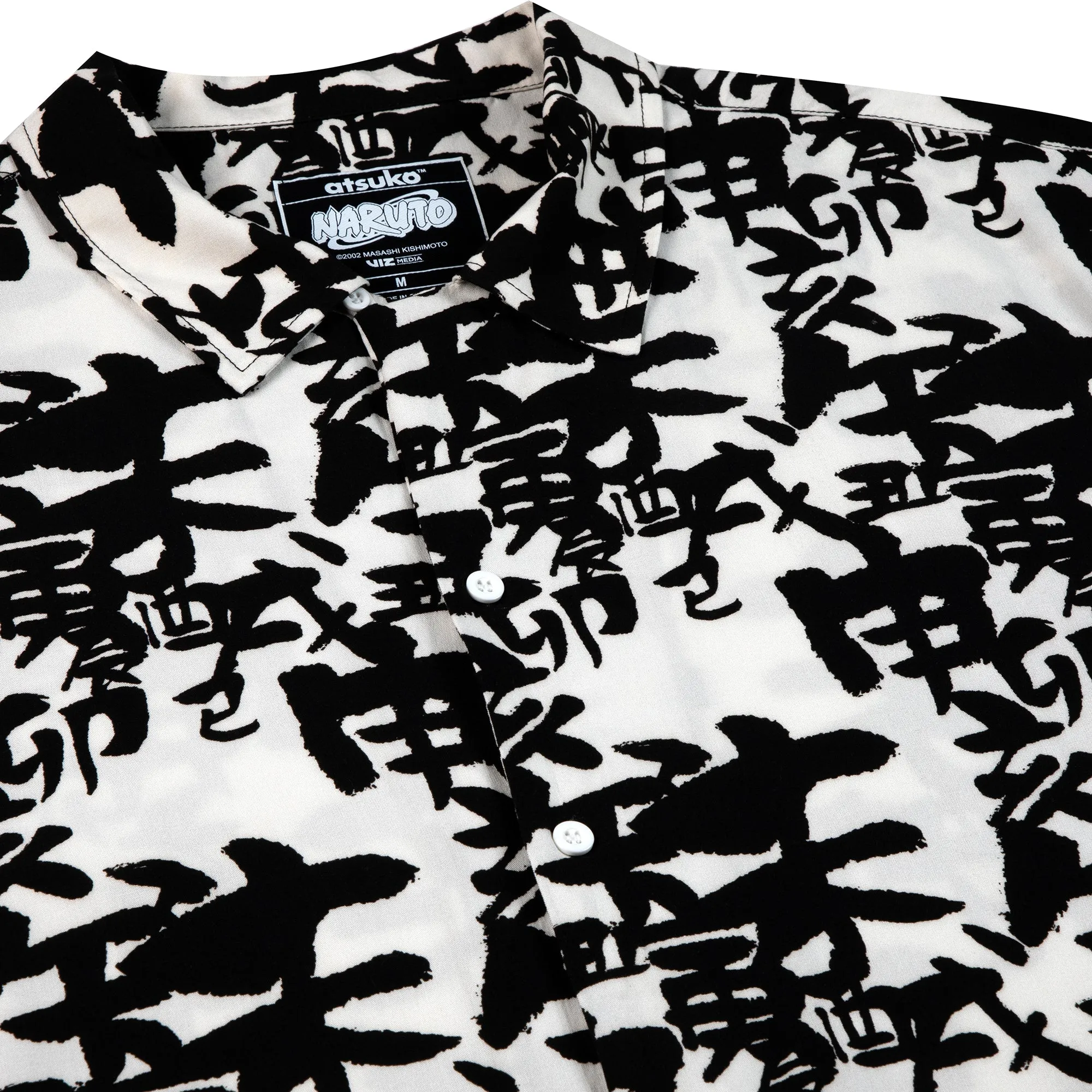 Naruto Black and White Button-Down Set