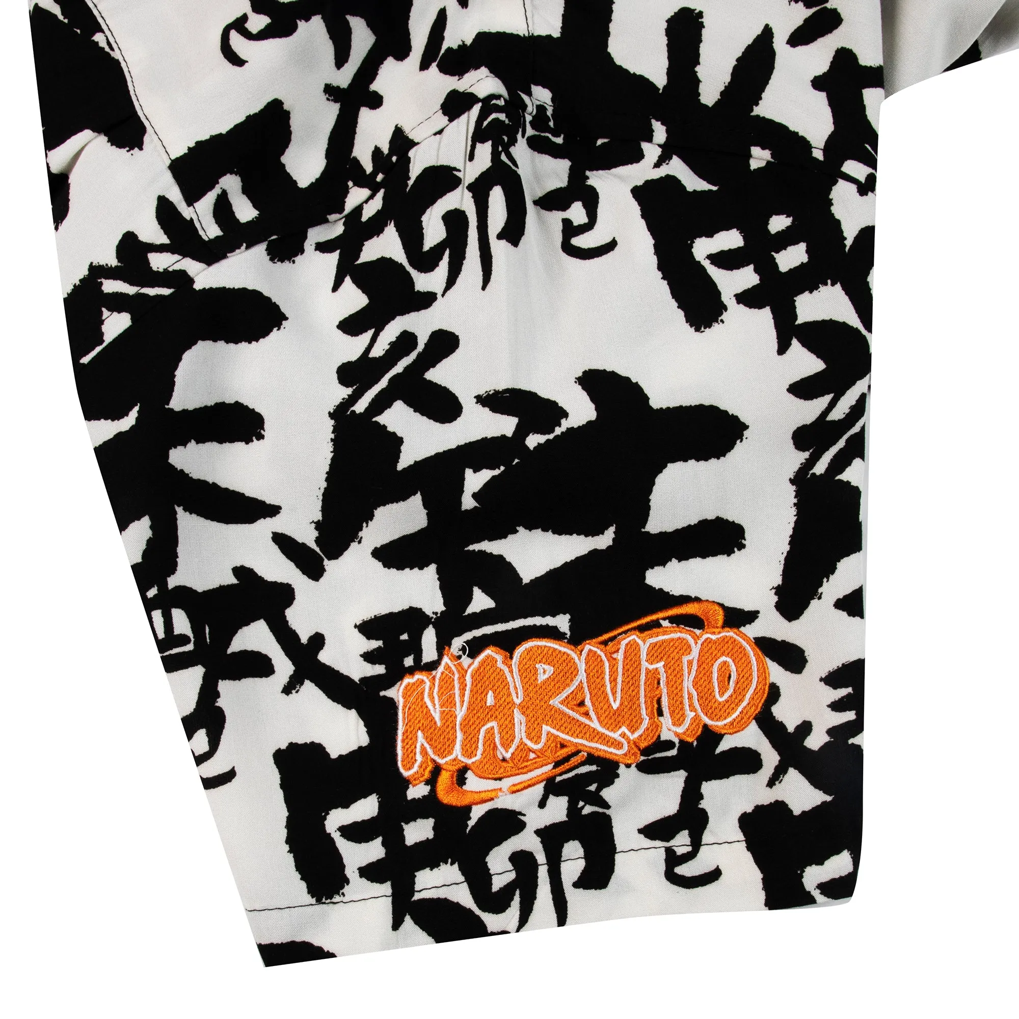 Naruto Black and White Button-Down Set