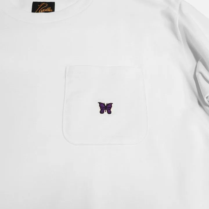 Needles  |Pullovers Street Style Cotton Short Sleeves Logo T-Shirts