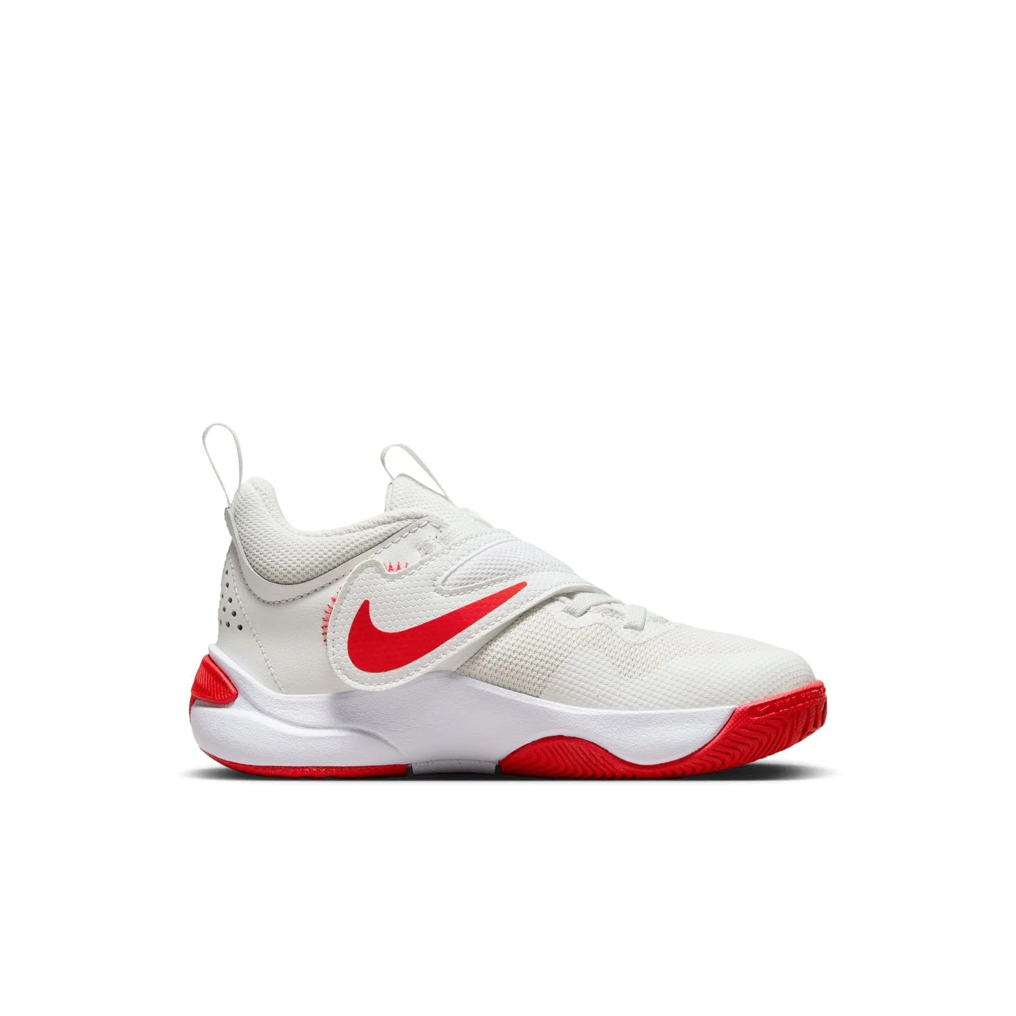 Nike Summit White/Track Red Team Hustle D 11 Children's Sneaker