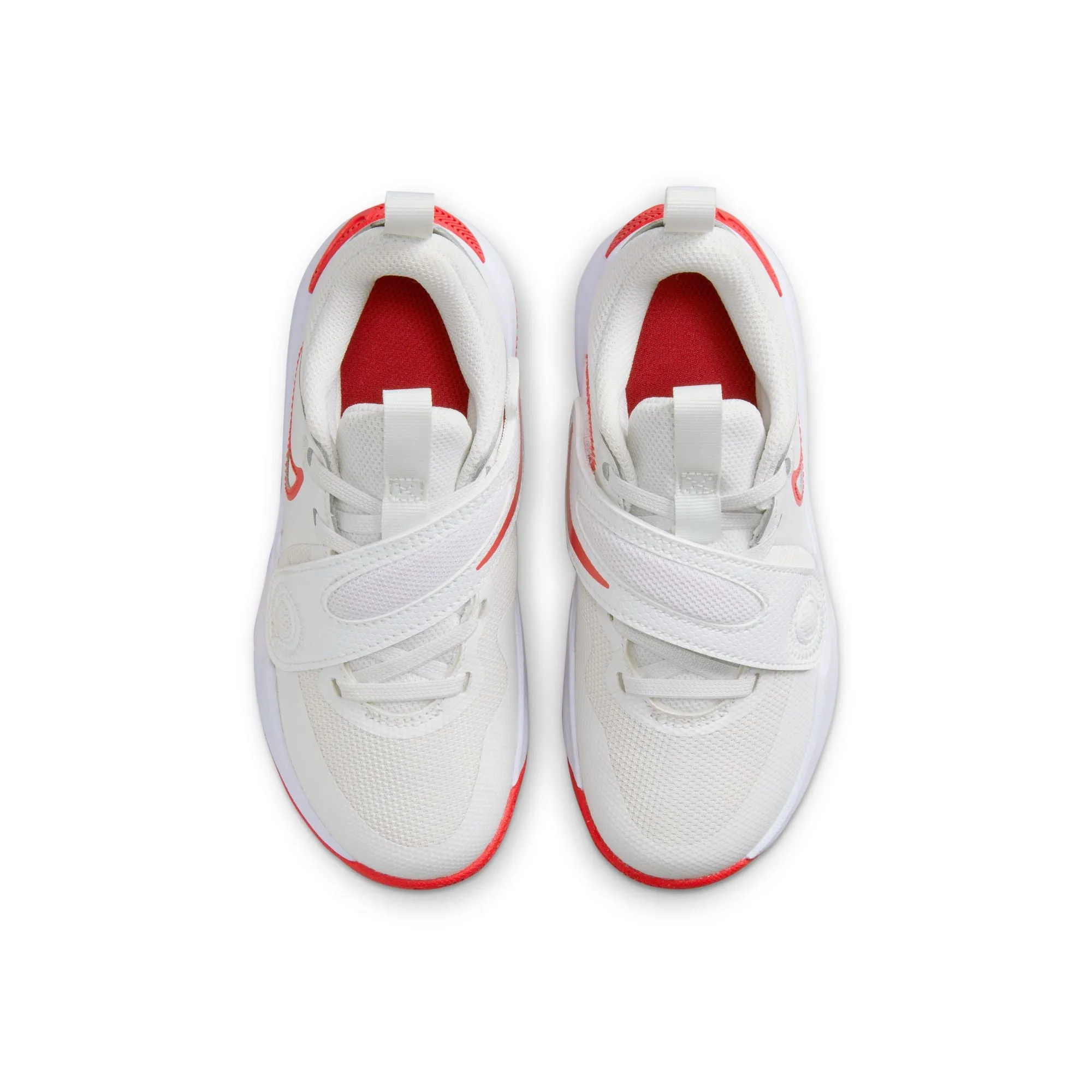 Nike Summit White/Track Red Team Hustle D 11 Children's Sneaker