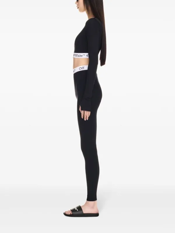 Off-White Elasticated Logo Waistband Leggings