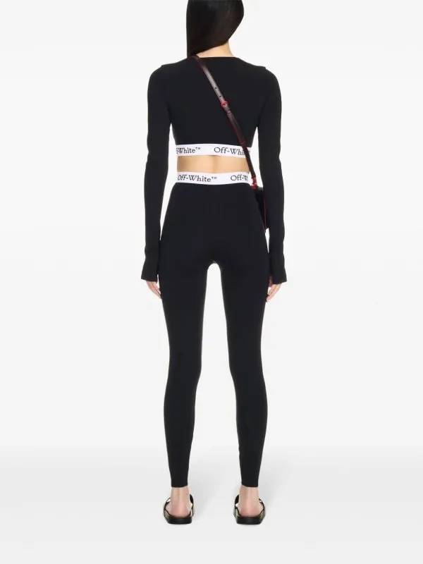 Off-White Elasticated Logo Waistband Leggings