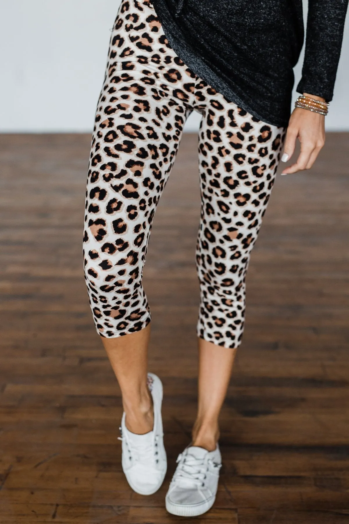 On The Way Leopard Leggings- Ivory