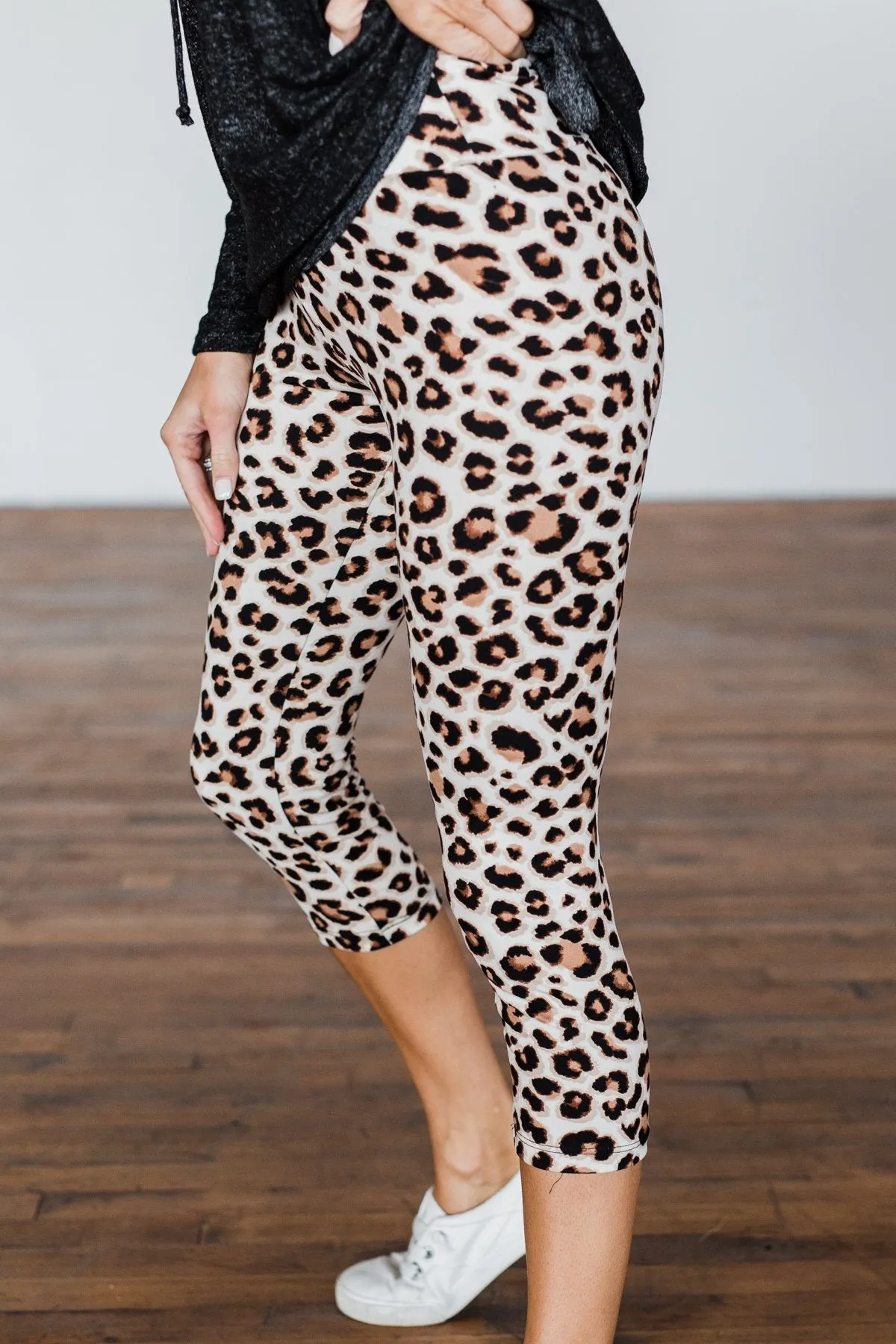 On The Way Leopard Leggings- Ivory