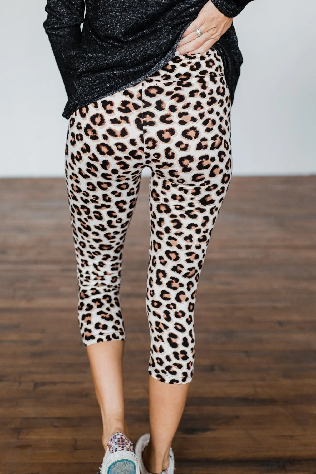 On The Way Leopard Leggings- Ivory