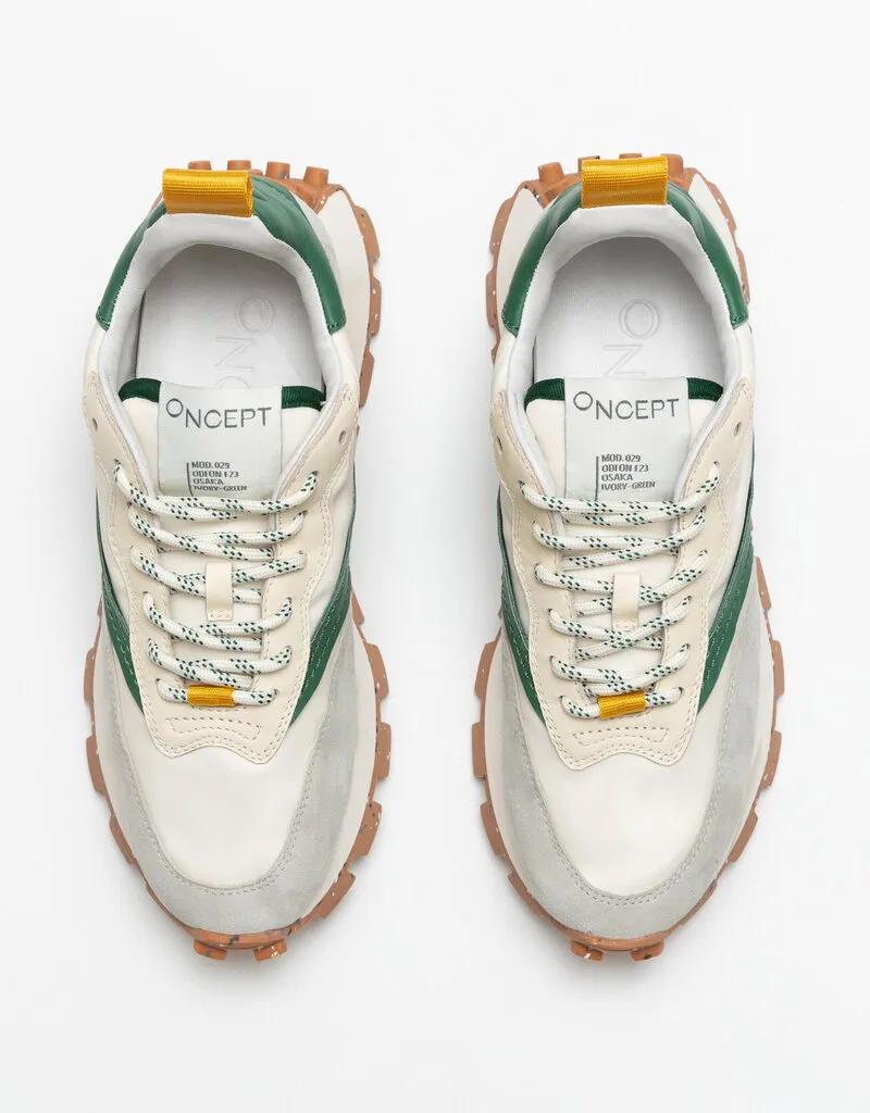 Oncept Osaka Sneaker - Ivory/Green