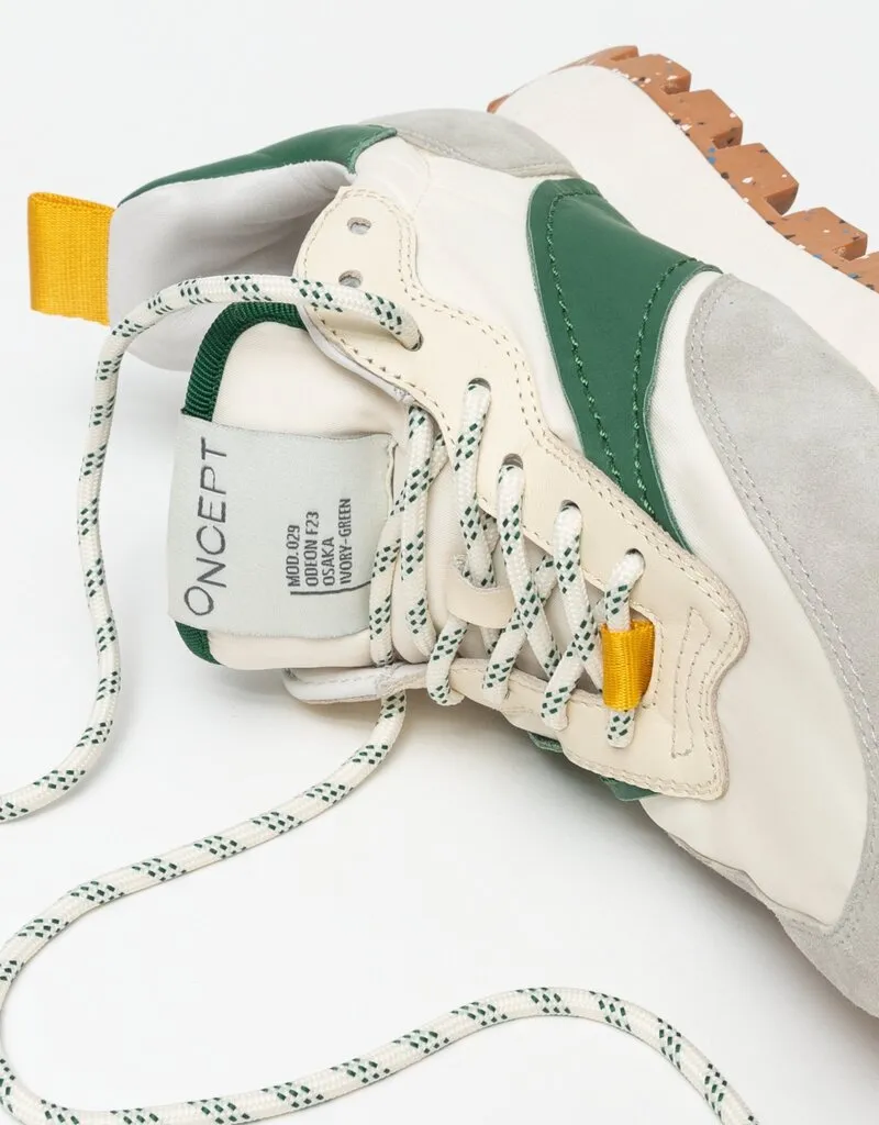 Oncept Osaka Sneaker - Ivory/Green