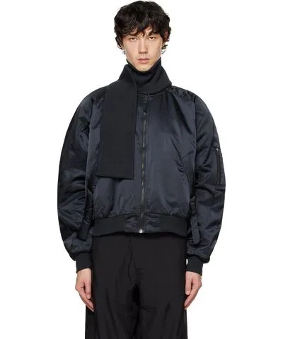 Ottolinger Navy Scarf Bomber Jacket