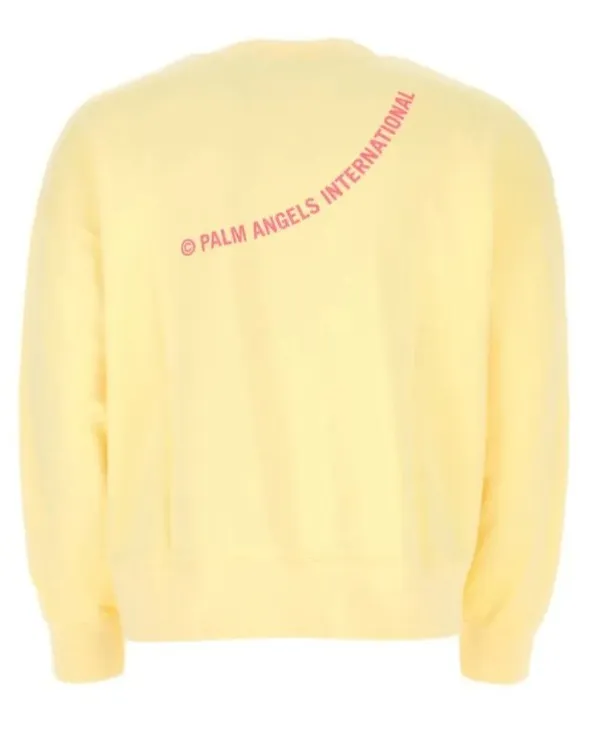 Palm Angels  |Street Style Long Sleeves Plain Logo Sweatshirts