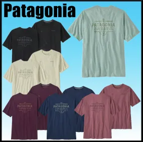 Patagonia  |Crew Neck Unisex Street Style Plain Cotton Short Sleeves