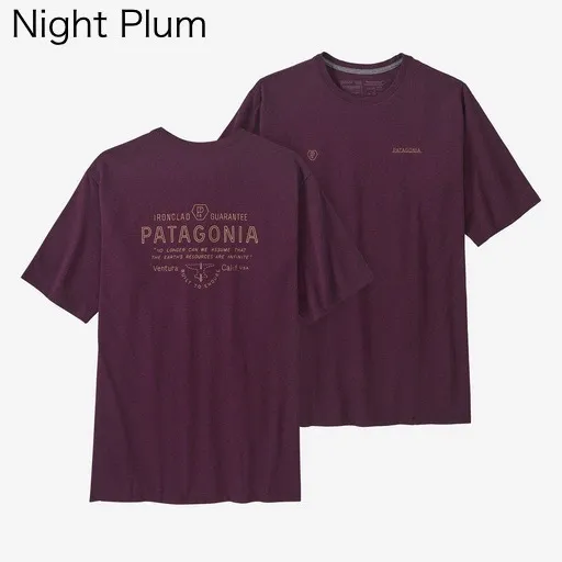 Patagonia  |Crew Neck Unisex Street Style Plain Cotton Short Sleeves