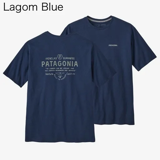 Patagonia  |Crew Neck Unisex Street Style Plain Cotton Short Sleeves