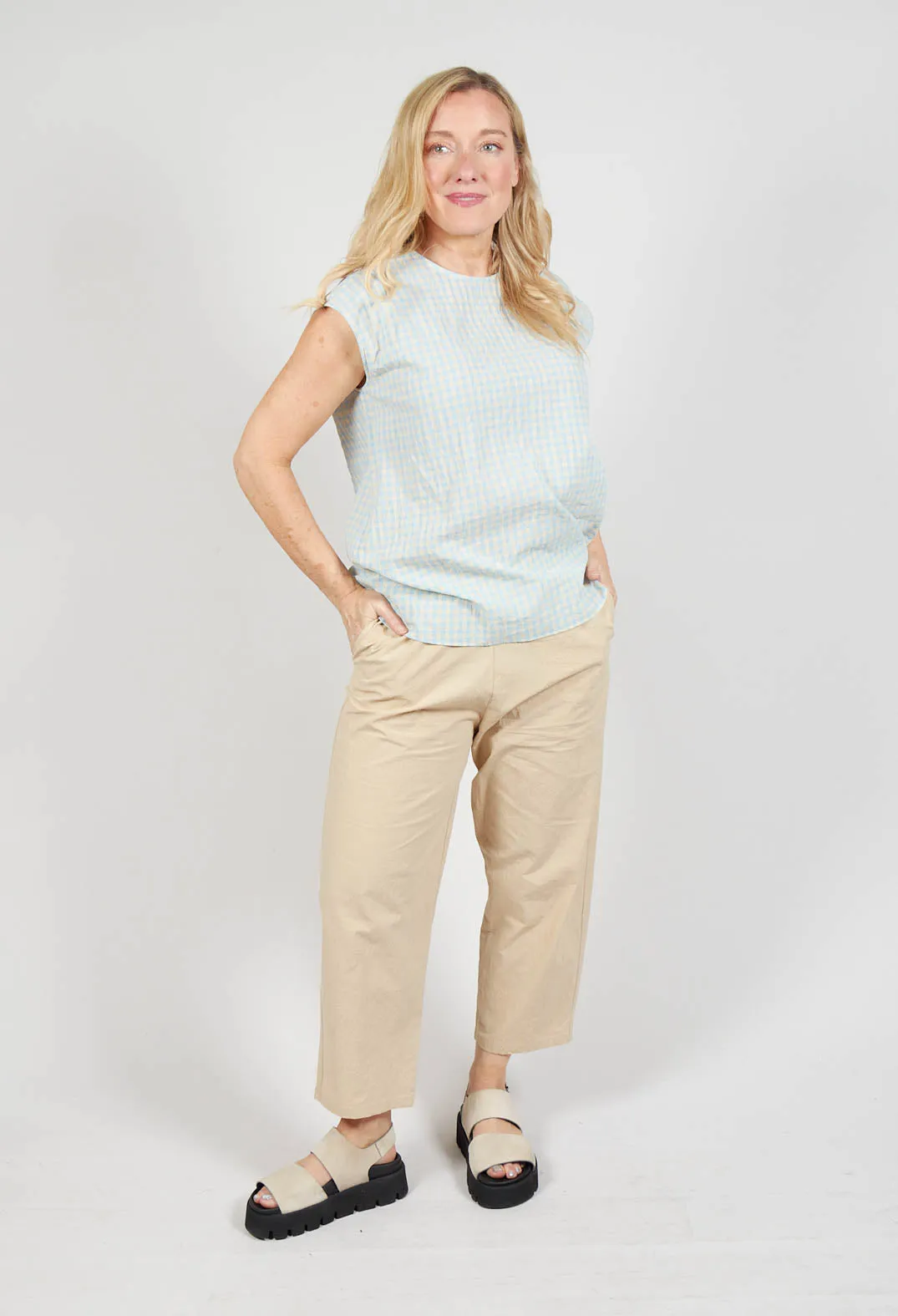 Peg Trousers in Sabbia Cuoio