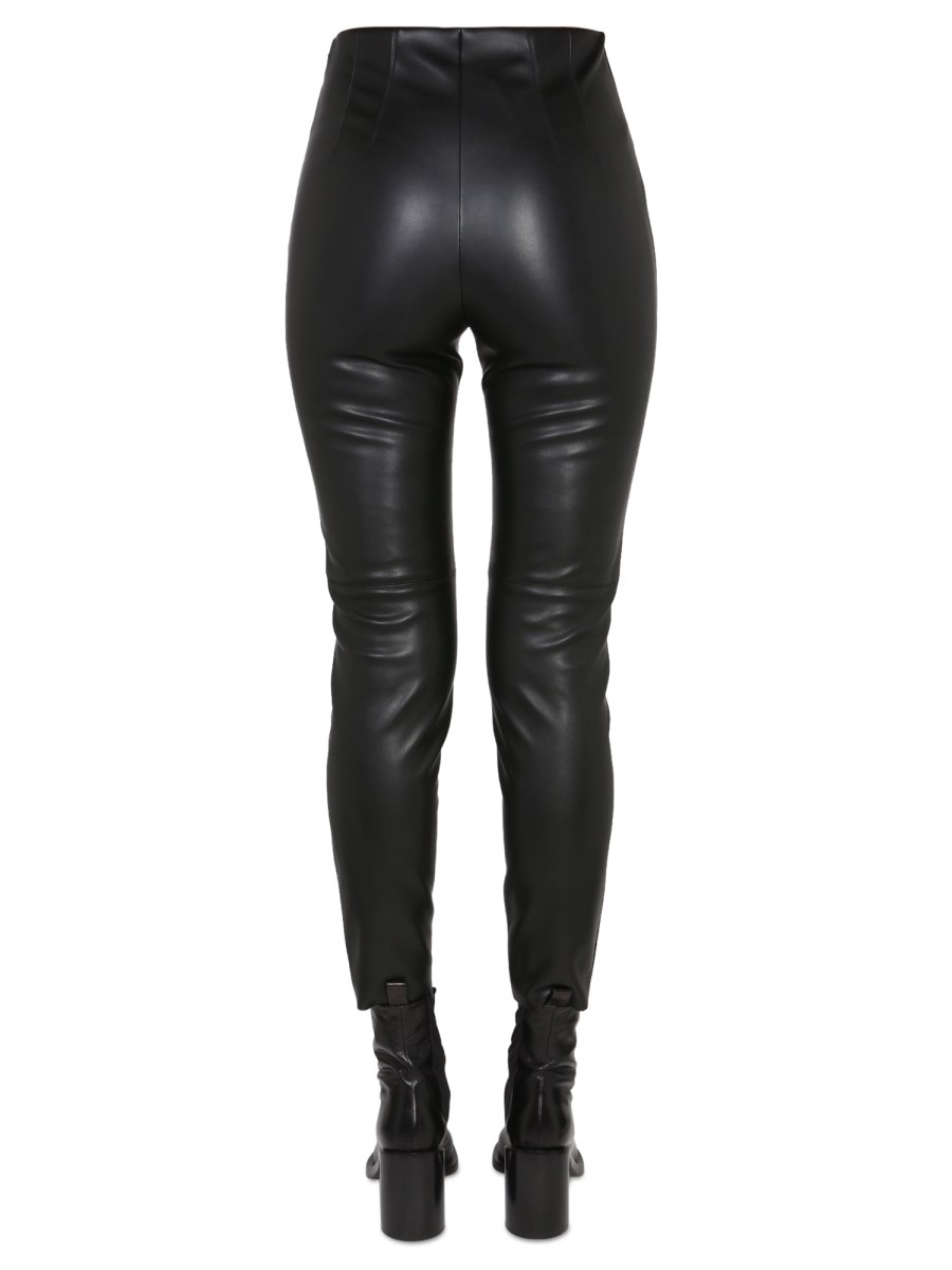 PHILOSOPHY DI LORENZO SERAFINI      LEGGINGS IN ECOPELLE CON CUCITURE