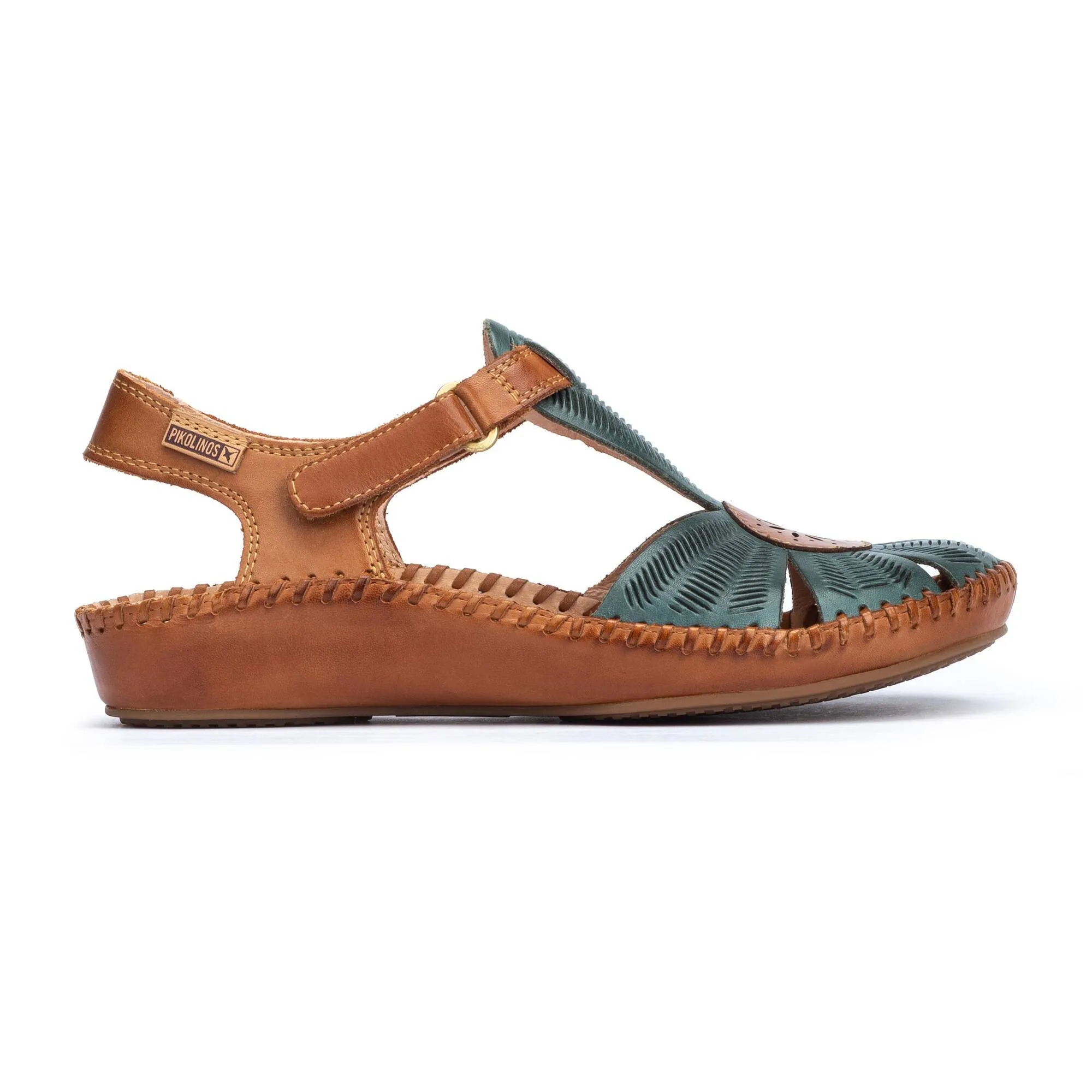 Pikolinos Women’s P. Vallarta Leather Shoes-Emerald