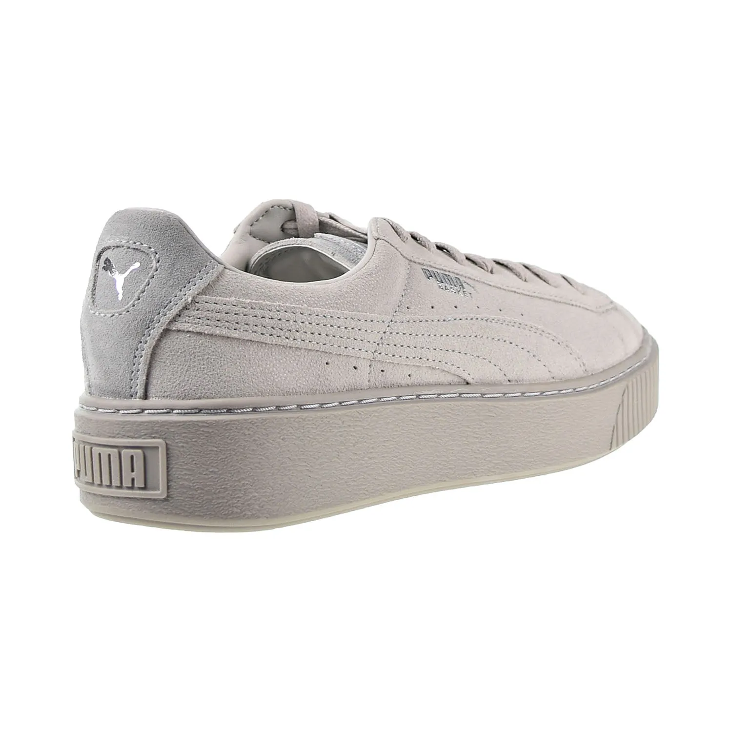 Puma Basket Platform Reset Women's Shoes Gray-Violet