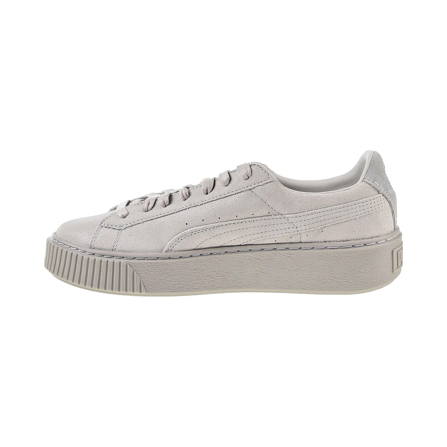 Puma Basket Platform Reset Women's Shoes Gray-Violet