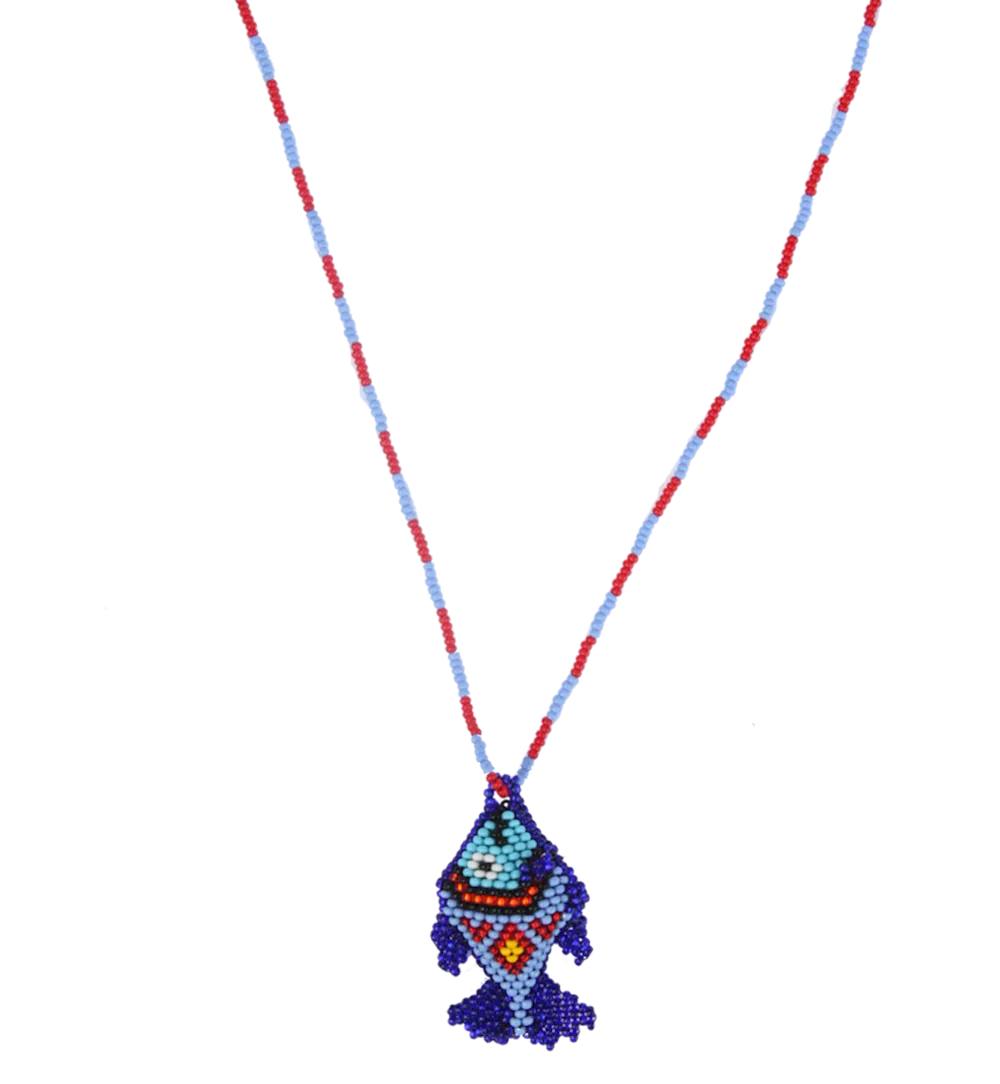 Pájara Pinta Blue Totem Fish Necklace