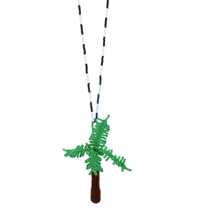 Pájara Pinta Green Totem Palm Necklace