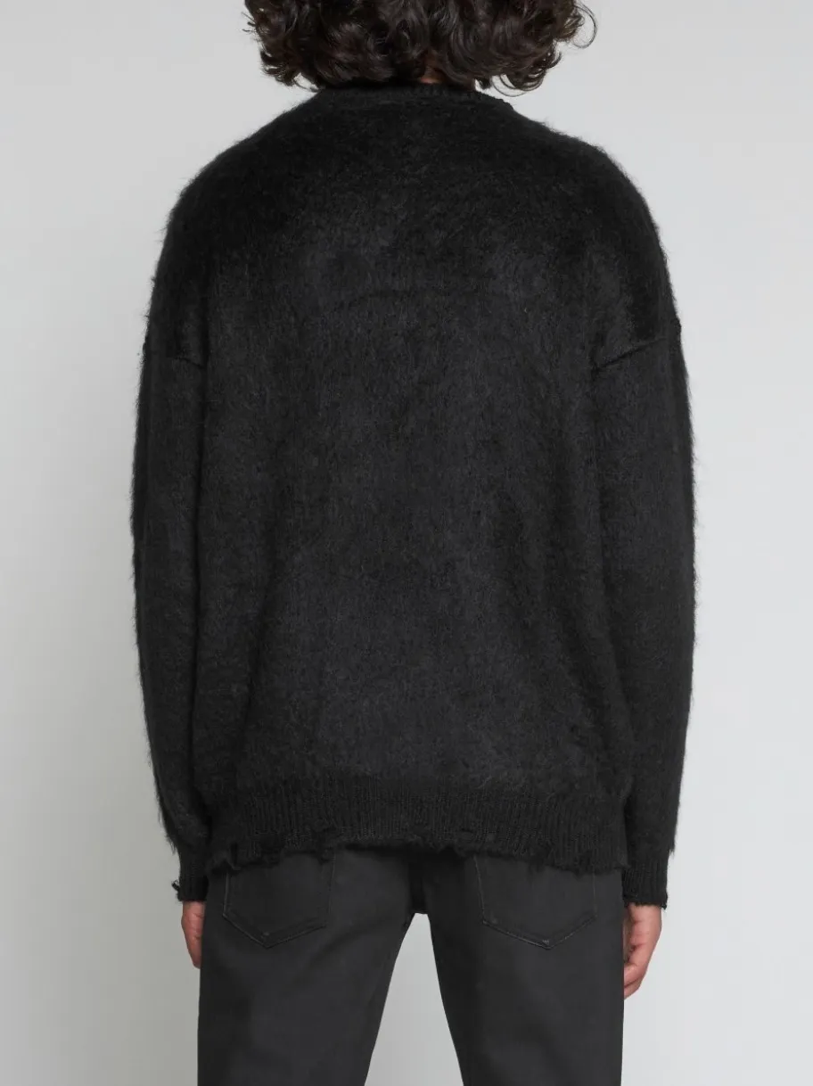 Saint Laurent  |Crew Neck Pullovers Long Sleeves Luxury Sweaters