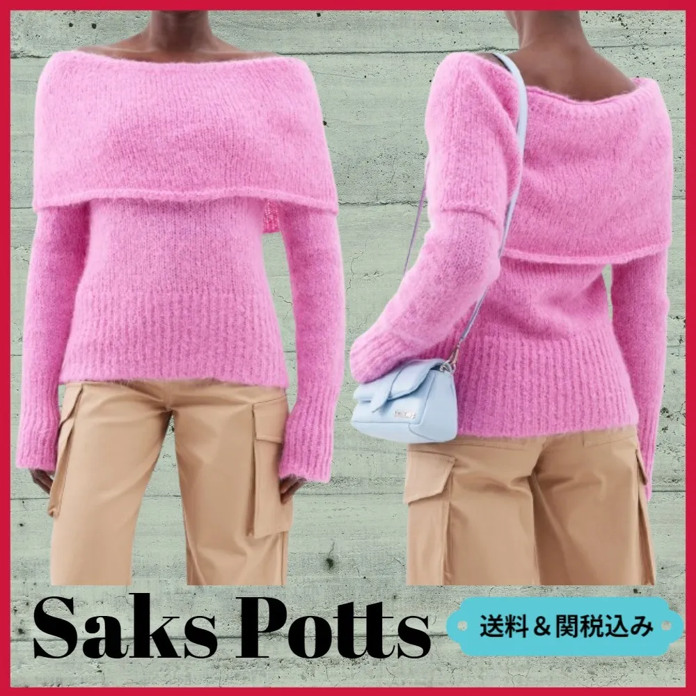 SAKS POTTS  |Casual Style Street Style Long Sleeves Plain